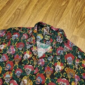 Day‎ Of The Dead Shirt Women 3XL Dia De Los Muertos Skeletons Skulls AOP Bennys